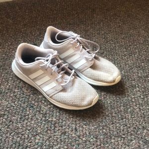 Adidas Rose Gold Tennis Shoes